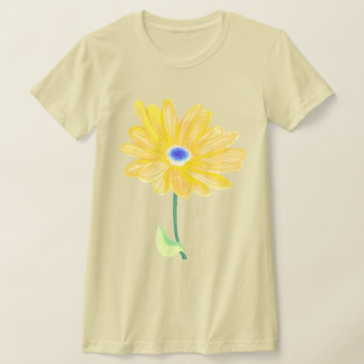 Summer Yellow Flower Tシャツ (レイダウン)