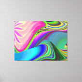 Summerfeeling , Abstract 3D Rainbowart キャンバスプリント (正面)