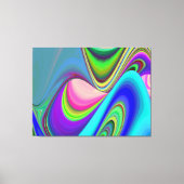 Summerfeeling , Abstract 3D Rainbowart キャンバスプリント (正面)