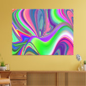 Summerfeeling , Abstract 3D Rainbowart キャンバスプリント (インサイチュ (リビング))