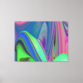 Summerfeeling , Abstract 3D Rainbowart キャンバスプリント (正面)