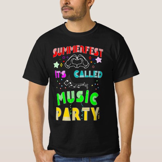 Summerfest音楽パーティー Tシャツ (正面)