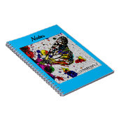 Summerflyノートの青い背景 ノートブック (右側)