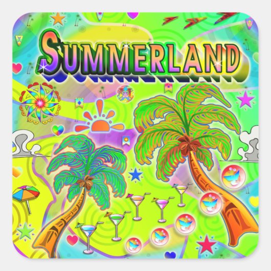 Summerland Mind Focusシール スクエアシール (正面)