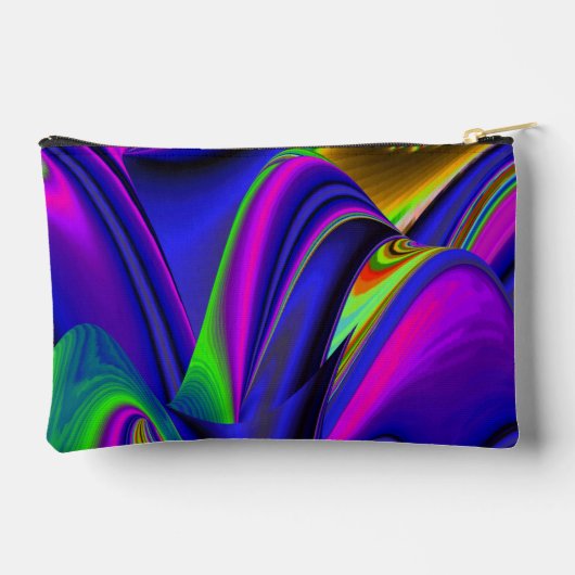 Summerrainbow , Abstract 3D Rainbowart アクセサリーポーチ (裏面)