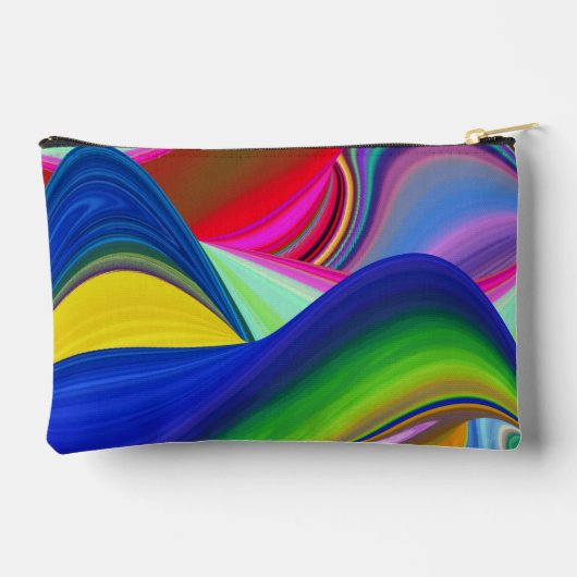 Summerrainbow , Abstract 3D Rainbowart アクセサリーポーチ (裏面)