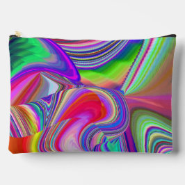 Summerrainbow , Abstract 3D Rainbowart アクセサリーポーチ