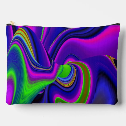 Summerrainbow , Abstract 3D Rainbowart アクセサリーポーチ (正面)