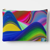 Summerrainbow , Abstract 3D Rainbowart アクセサリーポーチ (正面)