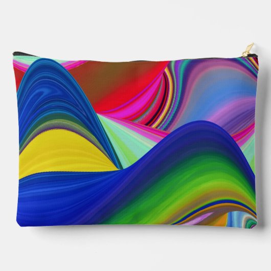 Summerrainbow , Abstract 3D Rainbowart アクセサリーポーチ (裏面)