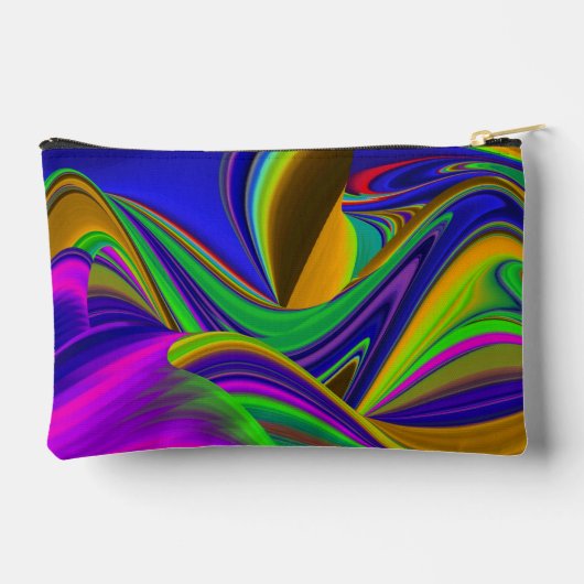 Summerrainbow , Abstract 3D Rainbowart アクセサリーポーチ (裏面)