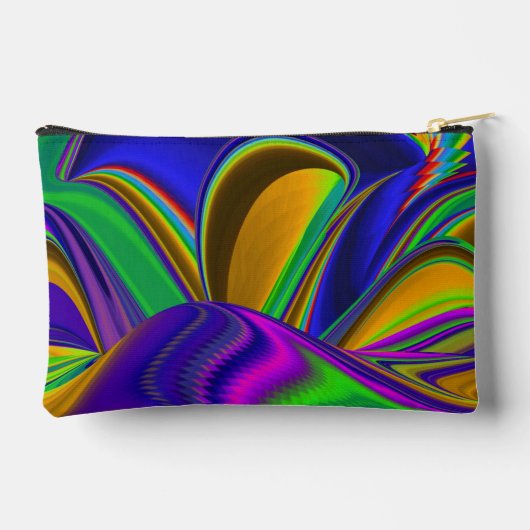 Summerrainbow , Abstract 3D Rainbowart アクセサリーポーチ (裏面)