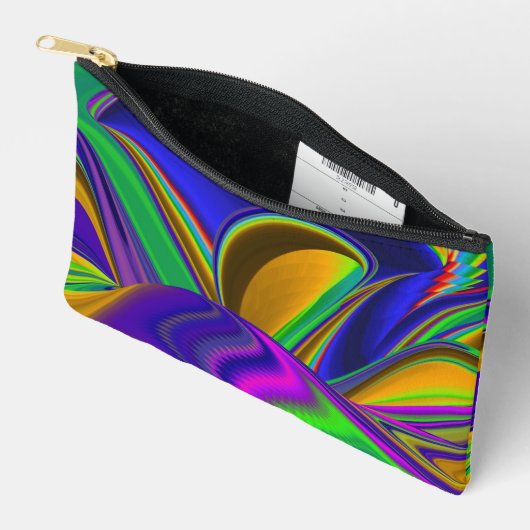 Summerrainbow , Abstract 3D Rainbowart アクセサリーポーチ (見開き)