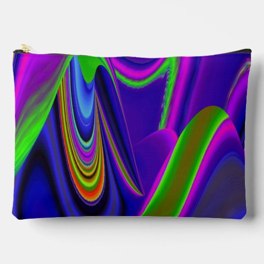 Summerrainbow , Abstract 3D Rainbowart アクセサリーポーチ (正面)