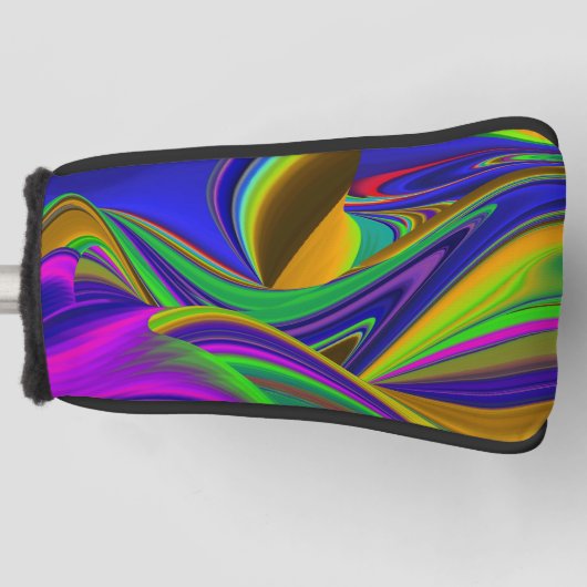 Summerrainbow , Abstract 3D Rainbowart ゴルフヘッドカバー (正面)