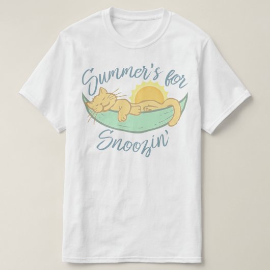 Summer's For Snoozin Tシャツ (デザイン正面)