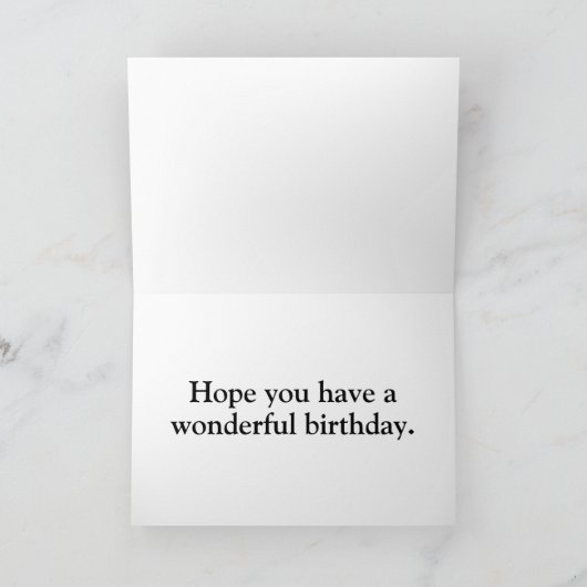 Summertime Butterfly Illustration Happy Birthday カード (内部)