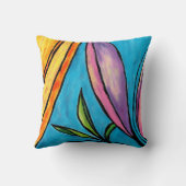 Summertime Ladybird Painting Throw Pillow クッション (裏面)