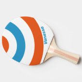 Summertime Nostalgic Circle Stripe with Name 卓球ラケット (横)