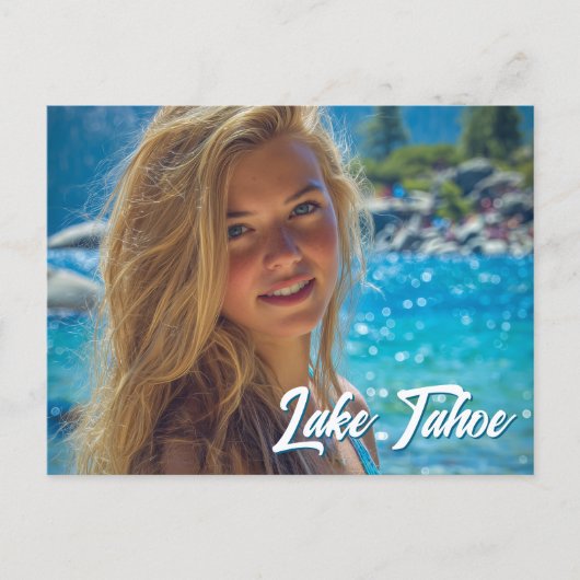 Summertime Vacation Family Photo ポストカード (正面)