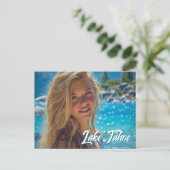 Summertime Vacation Family Photo ポストカード (スタンド正面)