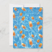 SummerWeenハロウィンプール誕生日パーティー幽霊 招待状 (裏面)