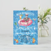 SummerWeenハロウィンプール誕生日パーティー幽霊 招待状 (スタンド正面)