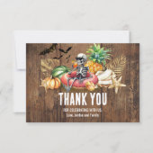 Summerween Birthday Party Summer and Halloween サンキューカード (正面)