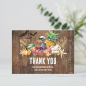 Summerween Birthday Party Summer and Halloween サンキューカード (スタンド正面)