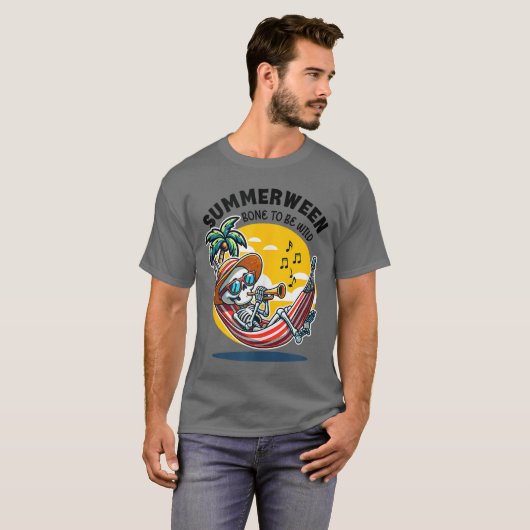 Summerween Bone to Be Wild Skeleton Tank Top 1 Tシャツ (正面フル)