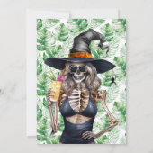 Summerween Drink Up Witches Pool Birthday Party 招待状 (裏面)