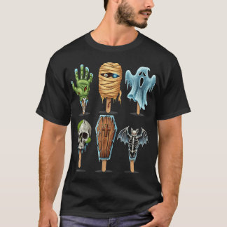 Summerween Horror Movies Summer Popsicle Halloween Tシャツ