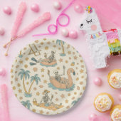Summerween Party Skeleton Paper Plates ペーパープレート (パーティー)