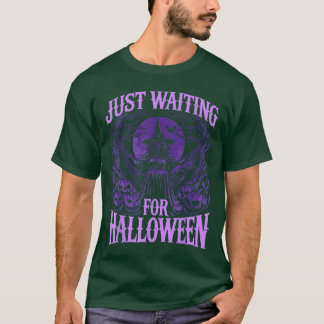Summerween Skeleton Just Waiting For Halloween Tシャツ