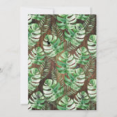 Summerween Skeleton Tropical Halloween Birthday 招待状 (裏面)