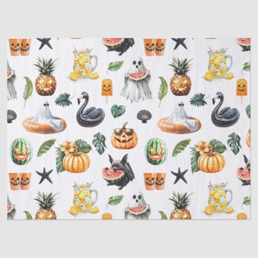 Summerween Summer Halloween Tropical Gothic 薄葉紙 (正面)