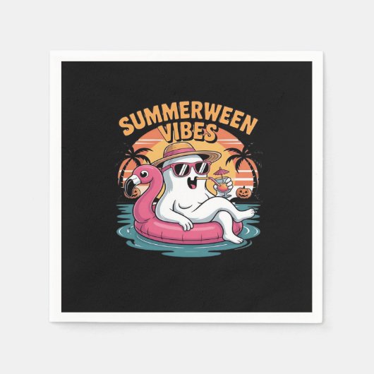 Summerween - Summerween Boo - Summerween Vibes - S スタンダードカクテルナプキン (正面)