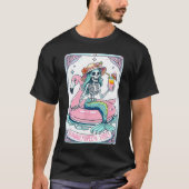 Summerween Vibes Skeleton Mermaid Tarot d Summer V Tシャツ (正面)