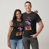 Summerween Vibes Skeleton Riding a Shark Tシャツ (ユニセックス)