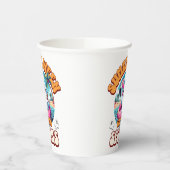 Summerween Vibes Spooky Cute Ghost Flamingo Float 紙コップ (左)