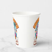 Summerween Vibes Spooky Cute Ghost Flamingo Float 紙コップ (右)