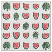Summerween Watermelon Skull ファブリック (クローズアップ)
