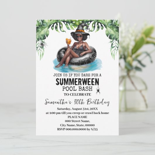 Summerween Witch Tropical Birthday Bash 招待状 (スタンド正面)