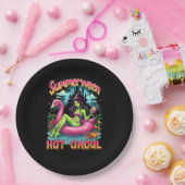 Summerween Witch Vibes Vacation Halloween Funny Pa ペーパープレート (パーティー)