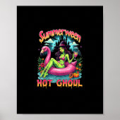 Summerween Witch Vibes Vacation Halloween Funny Pa ポスター (正面)