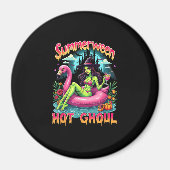 Summerween Witch Vibes Vacation Halloween Funny Pa マグネット (正面)