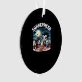 Summerween With A Family Of Vampires At The Beach  オーナメント (正面)