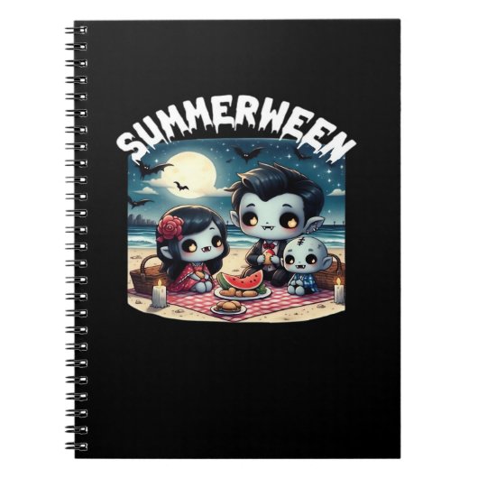 Summerween With A Family Of Vampires At The Beach ノートブック (正面)