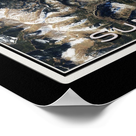 Summit County and Breckenridge Colorado Satellite ポスター (角)