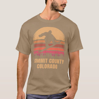 Summit County Colorado SnowboardingヴィンテージCO 80s Tシャツ